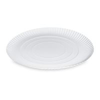 Papierové taniere hlboké priemer 32 cm - biele (50 ks)