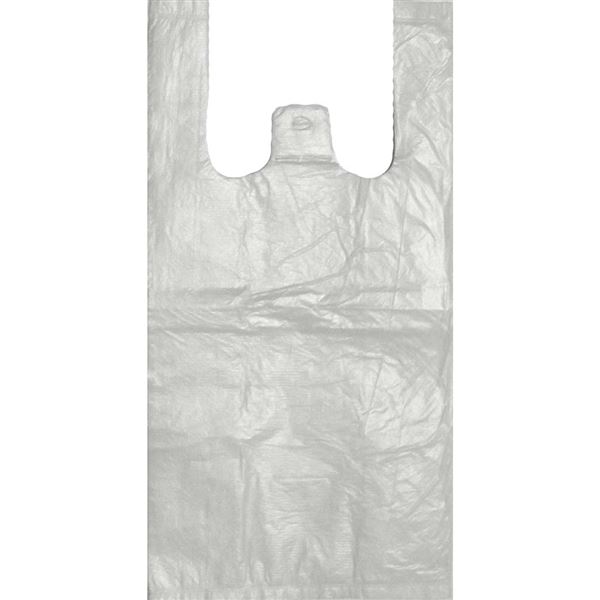 Mikroténová taška nosnosť 4 kg - biela (100 ks)