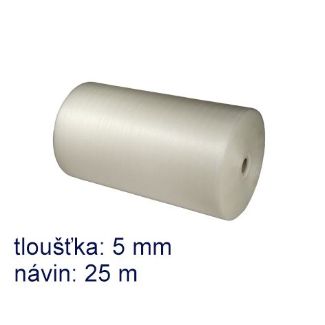 Pěnový polyetylen šíře 100 cm, tl. 5 mm, návin 25 m