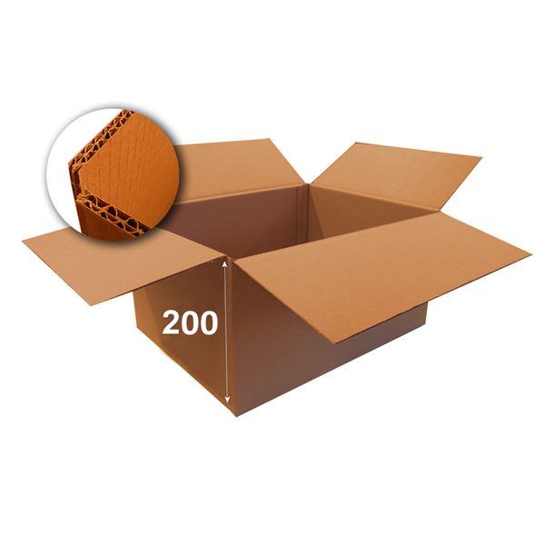 Krabica papierová klopová 5VVL 400 x 300 x 200 mm