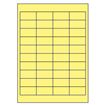 Samolepiace etikety 48,5 x 25,4 mm, A4 (100 ks) žlté
