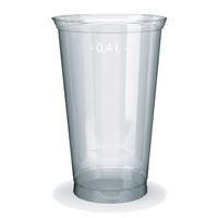 Téglik transparentný z PET 0,4 l (50 ks)