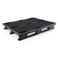 Plastová paleta 1200 x 1000 mm, stohovateľná s lyžinami