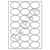 Samolepiace biele etikety 60 x 40mm, A4 (100 ks) - elipsa