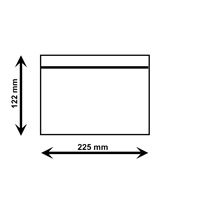 Adresná obálka C8 (DL) samolepiaca priehľadná (100 ks)
