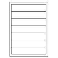 Samolepiace biele etikety 191 x 39mm, A4 (100 ks)