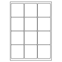Samolepiace biele etikety 66 x 70mm, A4 (100 ks)