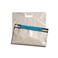 Poštovní taška zalepovací 400 x 500 + 45, MDPE 50 mic, černo-bílá