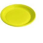 Plastový tanier priemer 22 cm - žltý (10 ks)