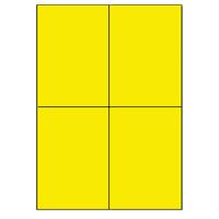 Samolepicí etikety 105 x 148,5mm, A4 (100 ks) reflexní žlutá