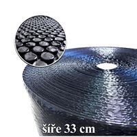 Bublinková fólia šírka 33 cm, návin 100 m, čierna