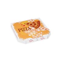 Krabica na pizzu z vlnitej lepenky 26 x 26 x 3 cm [100 ks]