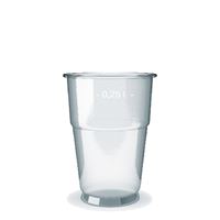 Téglik priehľadný 0,25 l PP,  (50 ks)