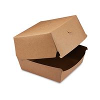 Box na burger (50 ks) - nepromastitelný kraft
