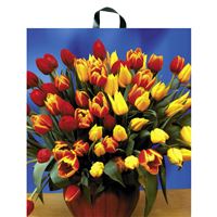 Nákupná taška s uchom 44 x 50 cm - tulipány
