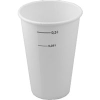 Papierový kelímok biely - objem 0.3 l (50 ks)