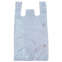 Mikroténová taška nosnosť 10 kg, biela (100 ks)