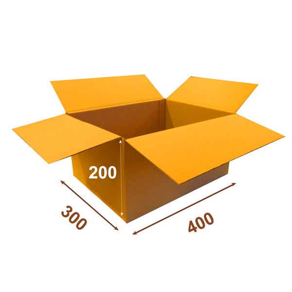 Krabica papierová klopová 3VVL HH 400 x 300 x 200 mm
