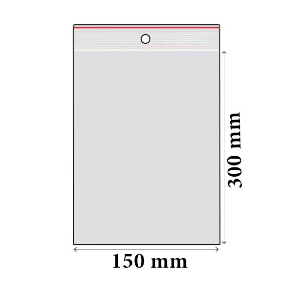 ZIP vrecká LDPE 150 x 300 mm (100 ks)