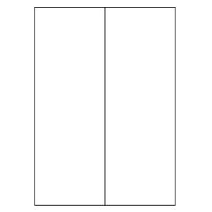 Samolepiace biele etikety 105 x 297 mm, A4 (100 ks)
