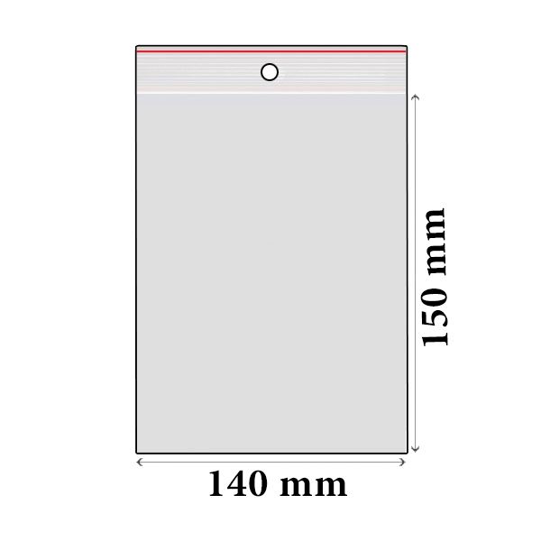 ZIP vrecká LDPE 140 x 150 mm (100 ks)
