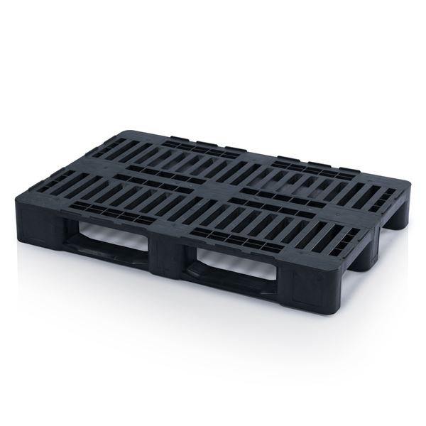 Plastová paleta EURO H1 regranulát- čierna