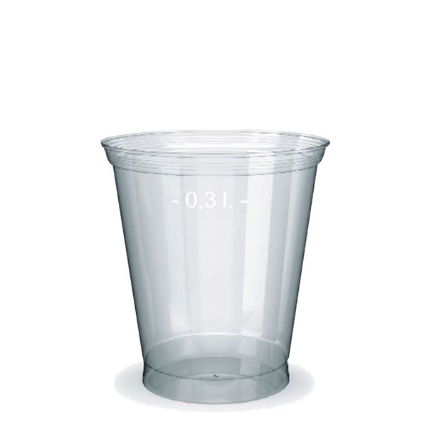 Téglik transparentný z PET 0,3 l (50 ks)