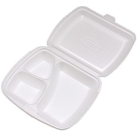 Menu box 3dielny biely (125 ks)