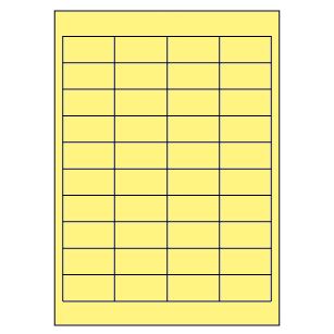Samolepiace etikety 48,5 x 25,4 mm, A4 (100 ks) žlté
