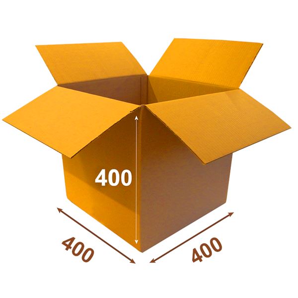 Krabica papierová klopová 3VVL 400 x 400 x 400 mm