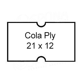 Etikety Cola Ply 21 x 12 mm - biele