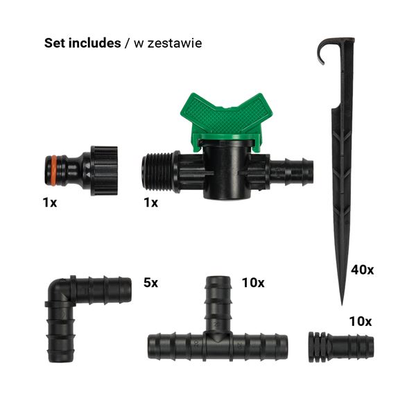 Zavlažovacia hadica WATER DRIP 1/2" čierna - 50 m