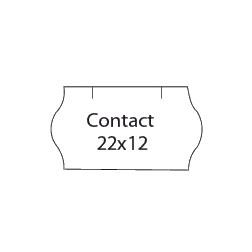 Etikety Contact 22 x 12 mm - biele, 45 roliek