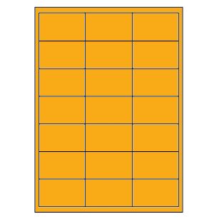 Samolepiace etikety 66 x 40 mm, A4 (100 ks) reflexné oranžové