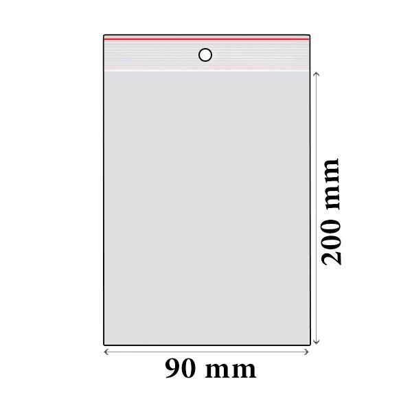 ZIP vrecká LDPE 90 x 200 mm (100 ks)