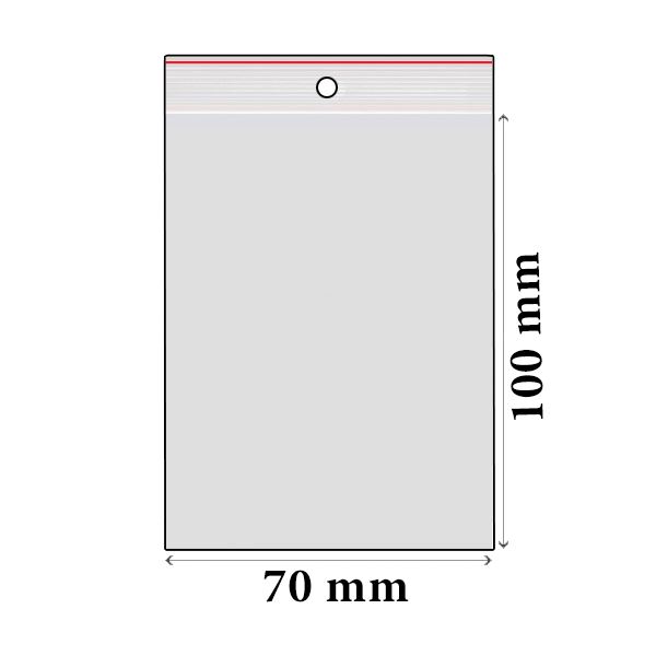 ZIP vrecká LDPE 70 x 100 mm (100 ks)