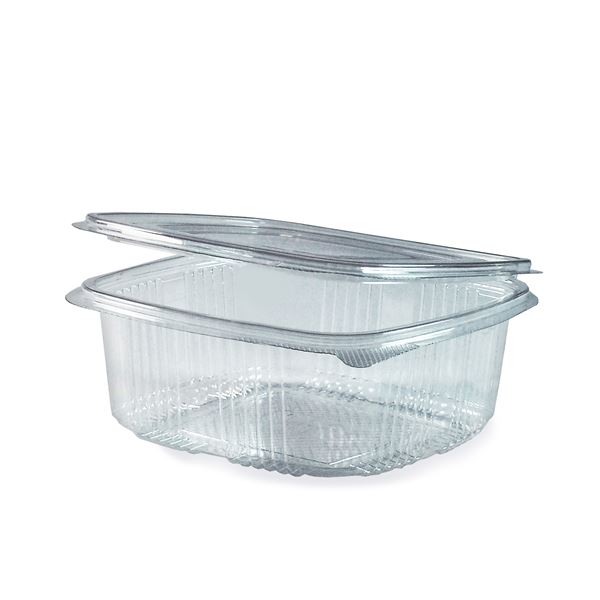 Miska hranatá priehľadná s viečkom 1000 ml (PET) [50 ks]