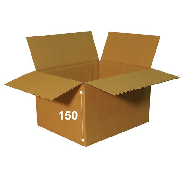 Krabica papierová klopová 3VVL HH 250 x 200 x 150 mm