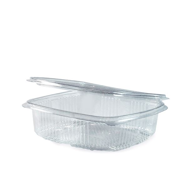 Miska hranatá priehľadná s viečkom 750 ml (PET) [50 ks]