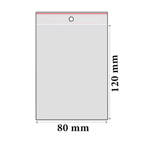 ZIP vrecká LDPE 80 x 120 mm (100 ks)