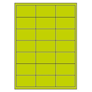 Samolepiace etikety 66 x 40 mm, A4 (100 ks) refexní zelené
