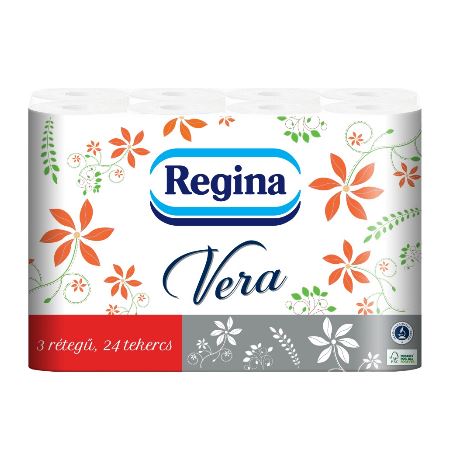 Toaletný papier Regina Vera 24 ks, 3vrstvový