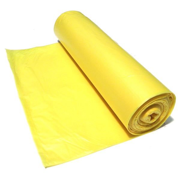 Odpadové vrecia LDPE 120 l, 30 um (25 ks) - žlté