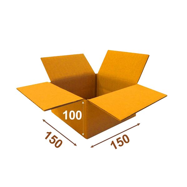 Krabica papierová klopová 3VVL 150 x 150 x 100 mm