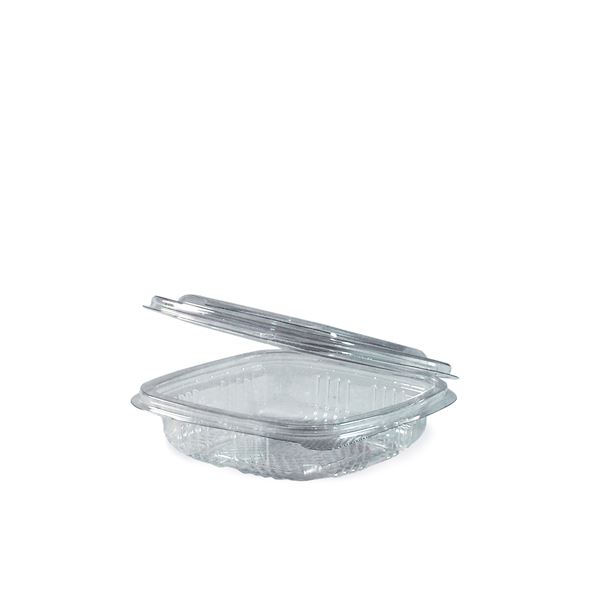 Miska hranatá priehľadná s viečkom 125 ml (PET) [50 ks]