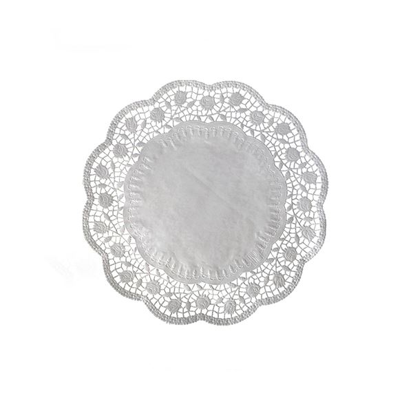 Dekoratívne čipky okrúhle priemer 22 cm (100 ks)