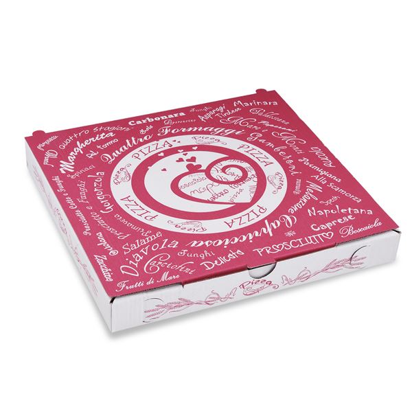 Krabica na pizzu 24 x 24 x 3 cm (100 ks)
