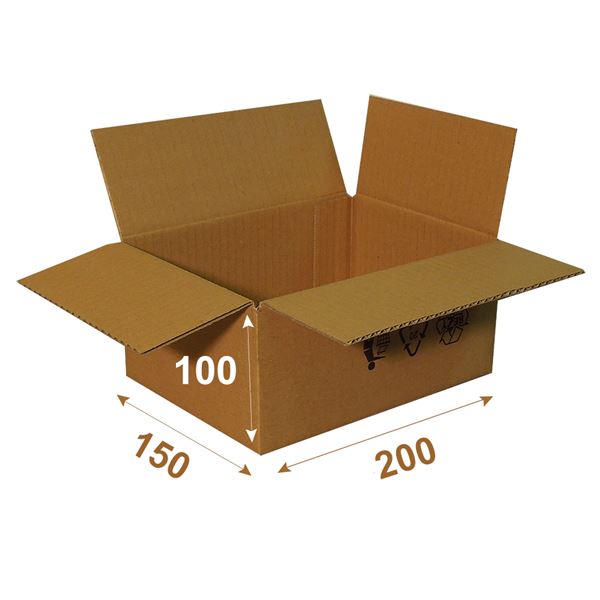 Papierová klopová krabica 3VVL HH 200 x 150 x 100 mm