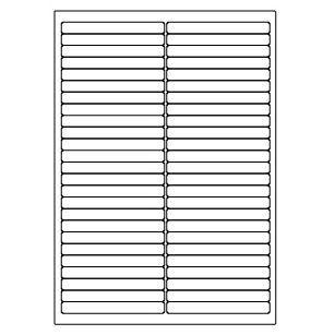 Samolepiace biele etikety 97 x 11mm, A4 (100 ks)