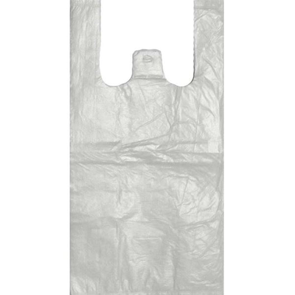 Mikroténová taška, biela (100 ks)